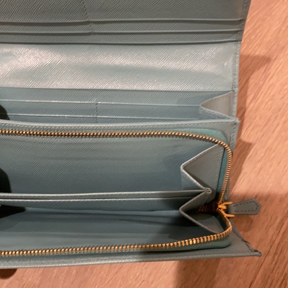 Prada wallet with pocket chain Aquamarine - Picture 5 of 8